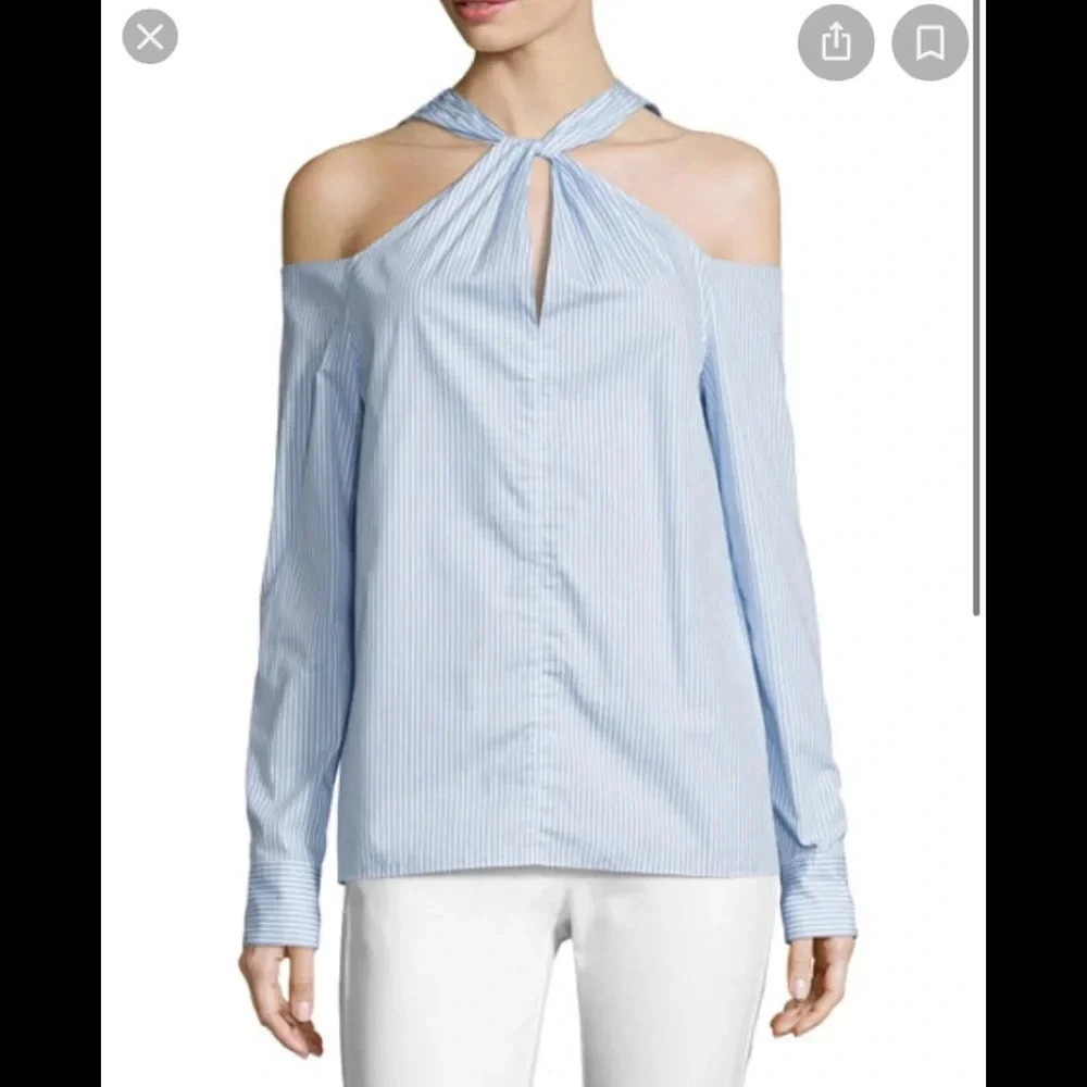Rag & Bone Collingwood Cold Shoulder Stripe Small